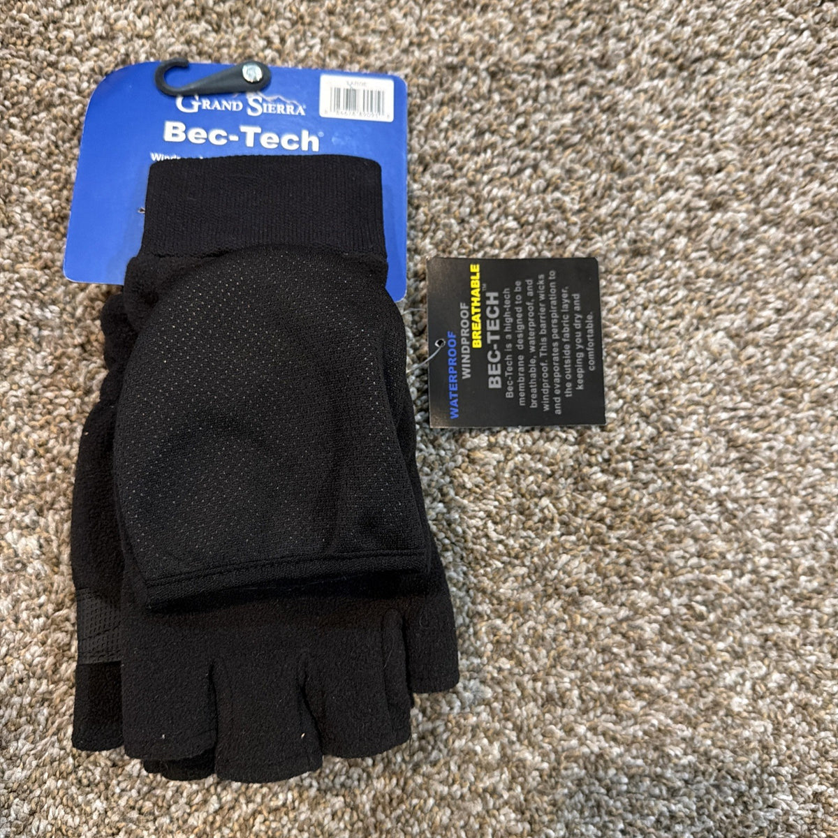 Men's Grand Sierra Men'S L Fingerless Gloves/Mittens Bec-Tec Water - Tanoli & Co. © EST. 2024