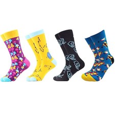 Men's 4 Pairs Men'S Dress Comfort Funky Novelty Colorful Patterned - Tanoli & Co. © EST. 2024
