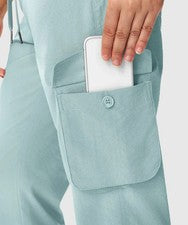 Women's Blue Cargo Hiking Pants Lightweight Travel Outdoor Joggers L - Tanoli & Co. © EST. 2024