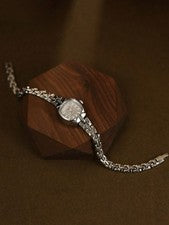 Dainty Silver Vintage Style Watch Women Elegant Lightweight - Tanoli & Co. © EST. 2024