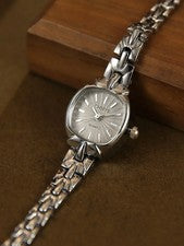Dainty Silver Vintage Style Watch Women Elegant Lightweight - Tanoli & Co. © EST. 2024
