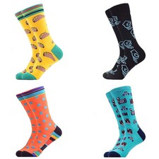 Men's 4 Pairs Men'S Dress Comfort Funky Novelty Colorful Patterned - Tanoli & Co. © EST. 2024