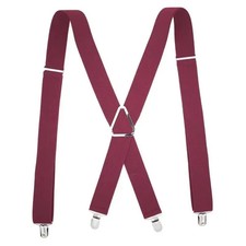 Men's X-Shape Suspenders Elastic Strap Brace 4 Clips Adjustable Pa - Tanoli & Co. © EST. 2024