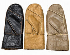Womens Genuine Sheepskin Patch Leather Mittens - Tanoli & Co. © EST. 2024