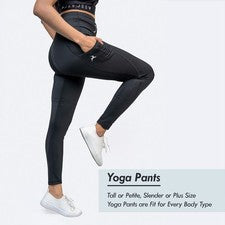 Women's 3 Pack Leggings With Pockets For Women Waist Tummy Control W - Tanoli & Co. © EST. 2024